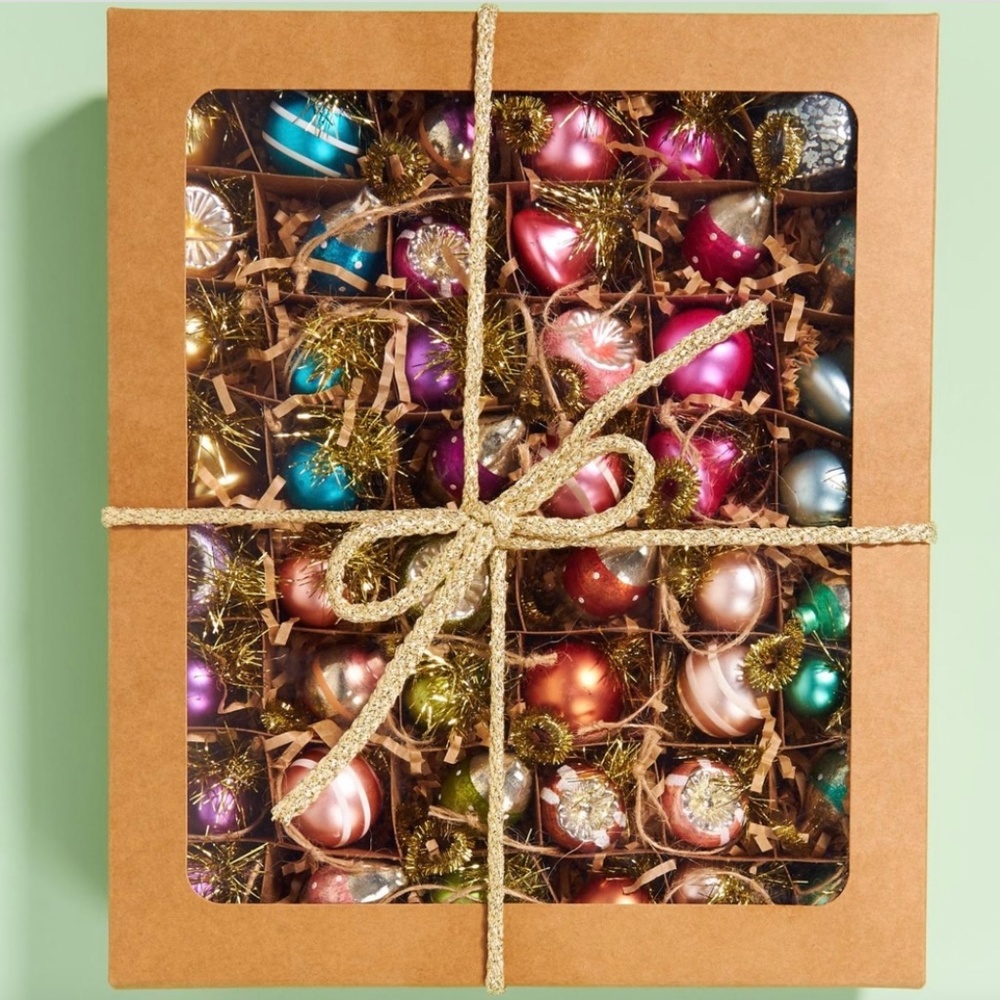 Anthropologie Days Of Yore Set of 48 Mini Ornaments